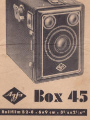 Agfa Box 45 Bedienungsanleitung