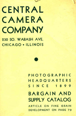 Central camera company 1940s booklet