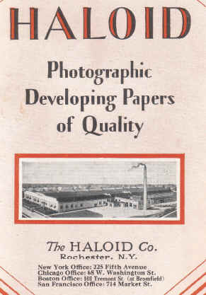 Haloid photographic booklet