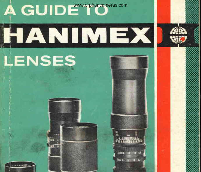 Hanimex lenses booklet