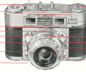 Braun Super Paxette IIB camera