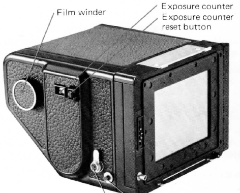Bronica ETRS 70mm back