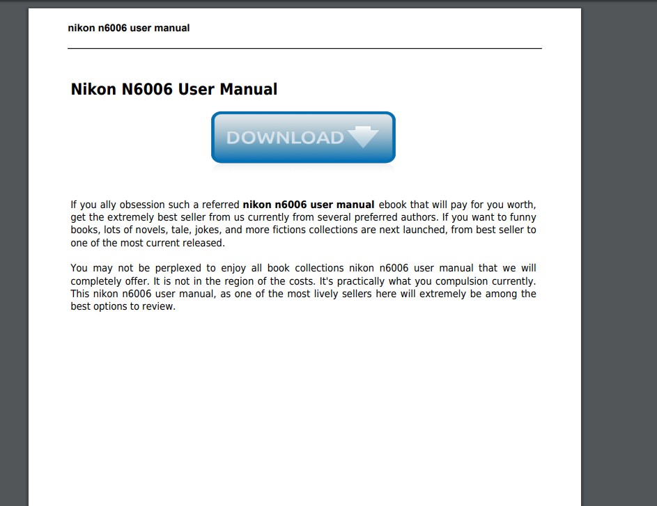 warning of fake instruction manual sites