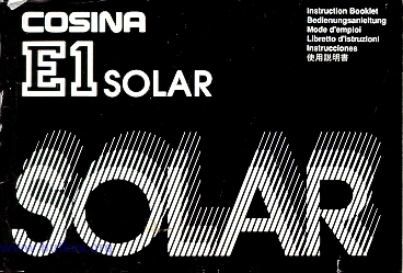 cosina e-1 solar