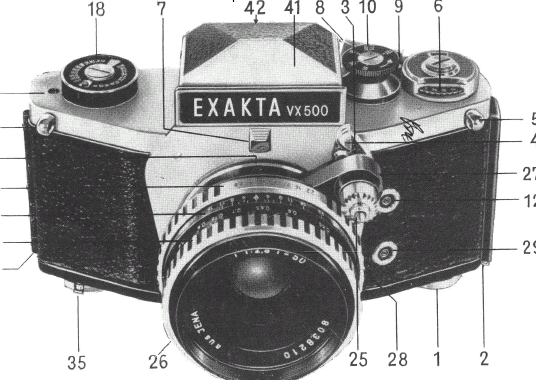 Exakta VX 500 camera