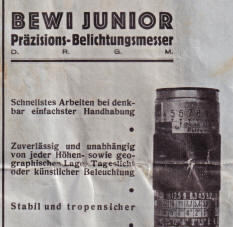 BEWIN Junior light meter
