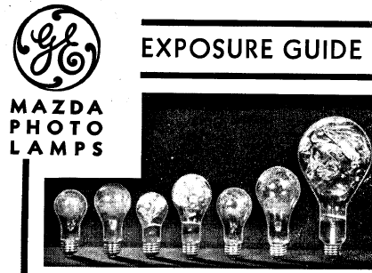 GE MAZDA PHOTO LAMPS