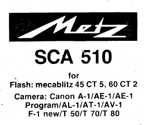 Metz SCA 510 Adaptor