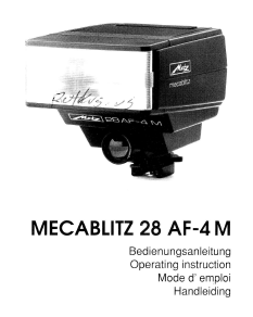 Metz Mecablitz 28 AF-4 M flash