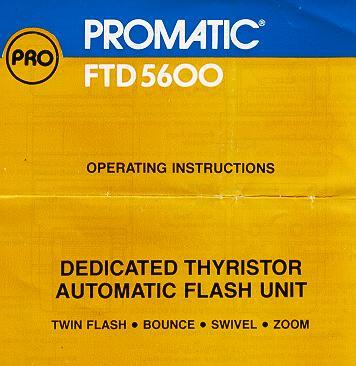 Promatic FTD5600 flash