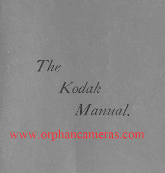 Kodak - 1888 instruction manual