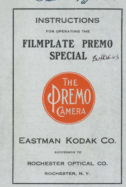 Kodak Premo Filmplate Special camera
