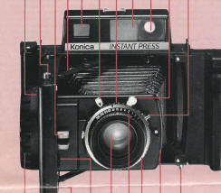 Konica Instant Press polaroid film camera
