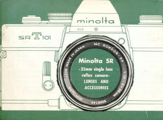 Minolta SR-T 101 lenses and accessories