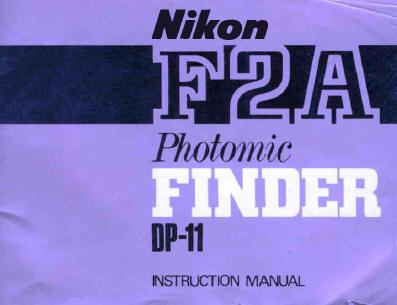 Nikon F2A Photomic Finder 