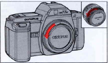 Olympus OM 77AF camera
