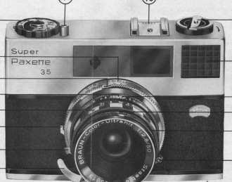Braun Paxette Super 35 camera