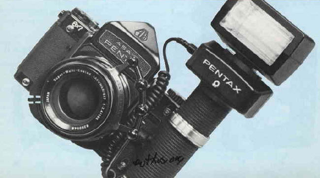 Pentax 6x7 camera flash grip