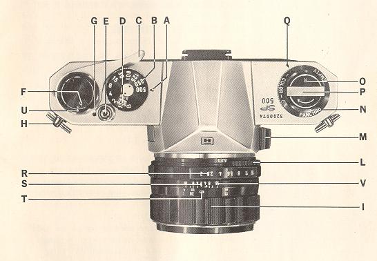 Pentax SP-500 instruction manual, user guide