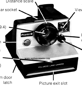 Polaroid SX-70, SX-70 model 3, model 20, Polaroid 110A, polaroid