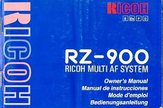 Ricoh RZ-900 camera