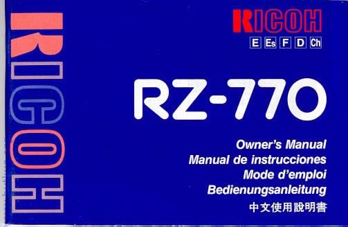 Ricoh RZ-770 camera