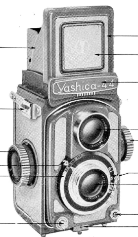 Yashica 44- A instruction manual, user manual, PDF manual, free manuals