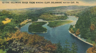 Delware Water Gap postcards