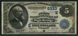 Historic High Bridge bank note