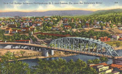 Historic Easton P.A.  postcard