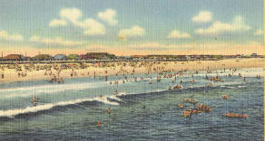Historic Point Pleasat Beach post card