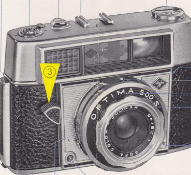 Agfa Optima 500S camera manual, Bedienungsanleitung
