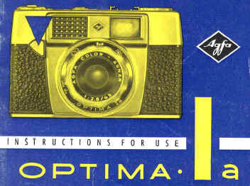 Agfa Optima Ia camera manual, Bedienungsanleitung