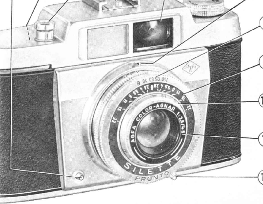 Agfa Silette color-agnar 2.8 pronto camera manual