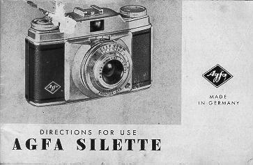 Agfa Silette camera manual