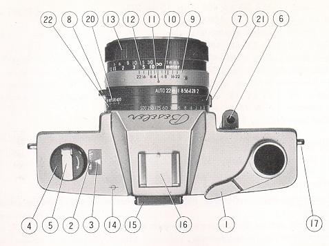 Beseler Topcon Auto 100 camera