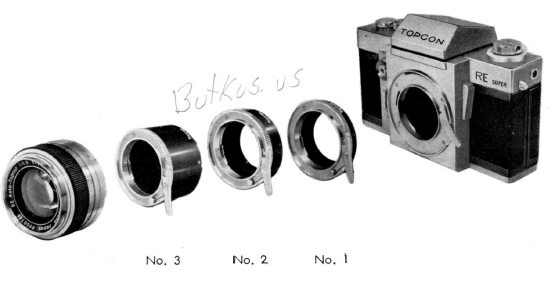 Beseler Topcon Ext-Tubes