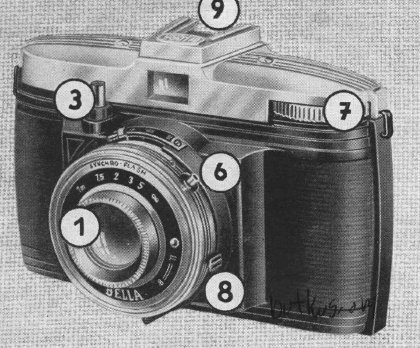 Bilora Bella camera manual, Bedienungsanleitung