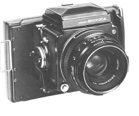 Bronica ETR polaroid back