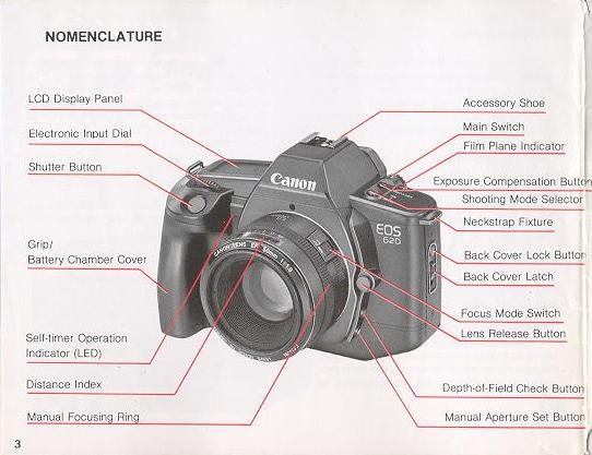 Canon EOS 620-650 camera