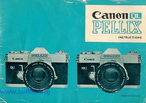 Canon Pellix QL camera manual, Pellix QL instruction manual, user