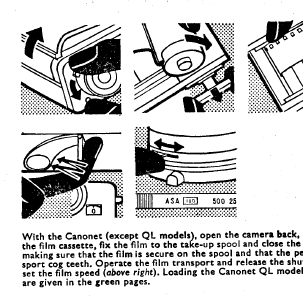 etc libros de instrucciones más figuran Guía de Cámara Canonet 1979 Inc Ql Gama S Jr 