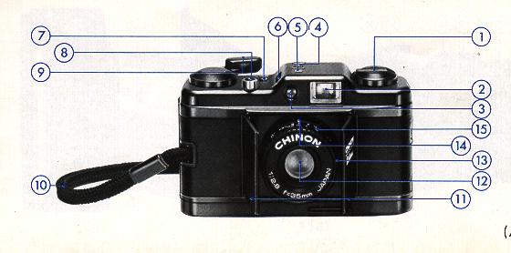 Chinon Bellami cámara de cine antiguo se usa para piezas 