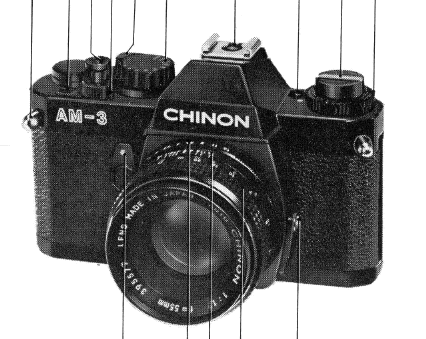 Chinon Chinon AM-3 35MM SLR Manual Instrucciones 142561 
