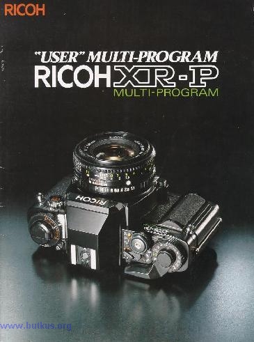 Ricoh XR-P camera instruction booklet