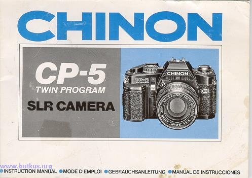 Chinon Chinon CP-5S Instrucciones Libro 104 Páginas/156944 