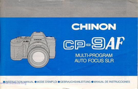 Chinon CP-9AF camera instructions