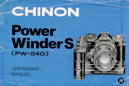 Chinon RC-510 RC-550 Lote de 2 manuales de instrucciones Chinon PW-530 