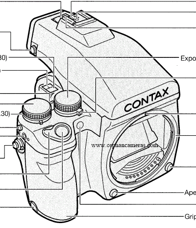 Contax 645 instruction manual, CONTAX 645 Mode D'Emploi, CONTAX 