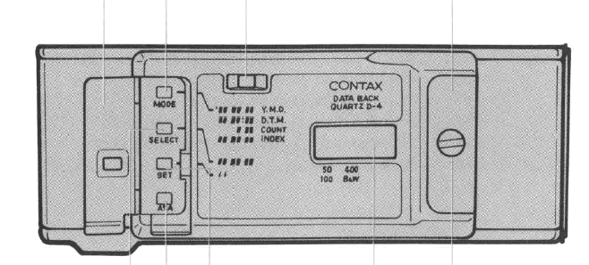 Contax Data Back Quartz D-4